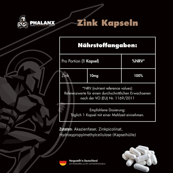 Phalanx Spartan Essentials: Omega-3 + Zink + Vitamin D3+K2