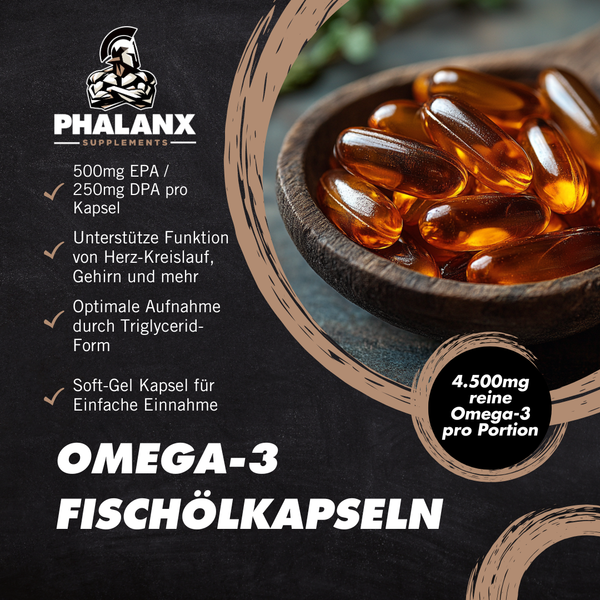 Phalanx Spartan Essentials: Omega-3 + Zink + Vitamin D3+K2