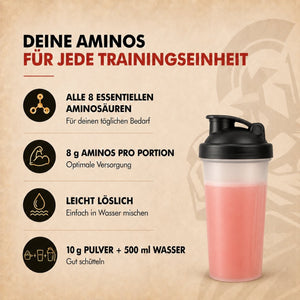 EAA – Essentielle Aminosäuren Pulver I 500g I 8g Aminos pro Portion