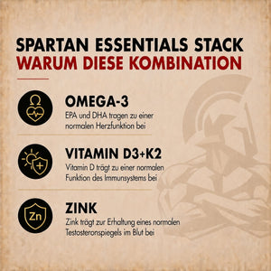Phalanx Spartan Essentials: Omega-3 + Zink + Vitamin D3+K2