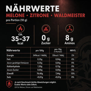 EAA – Essentielle Aminosäuren Pulver I 500g I 8g Aminos pro Portion