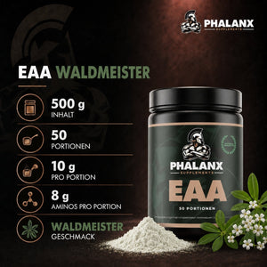 EAA – Essentielle Aminosäuren Pulver I 500g I 8g Aminos pro Portion