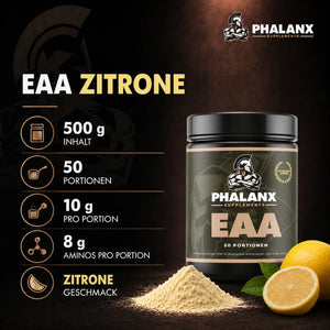 EAA – Essentielle Aminosäuren Pulver I 500g I 8g Aminos pro Portion