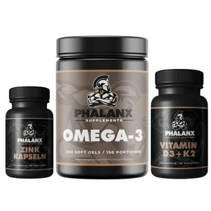 Phalanx Spartan Essentials: Omega-3 + Zink + Vitamin D3+K2