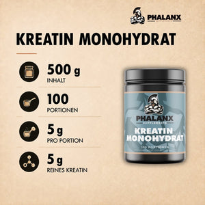 Kreatin Monohydrat Pulver I 500g I 100% reines Monohydrat