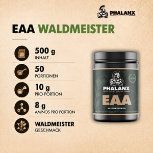 EAA – Essentielle Aminosäuren Pulver I 500g I 8g Aminos pro Portion