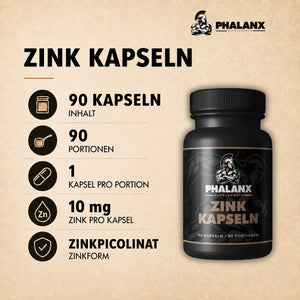 Zinkpicolinat I 90 Kapseln I 10mg reines Zink pro Kapsel I hoch bioverfügbar