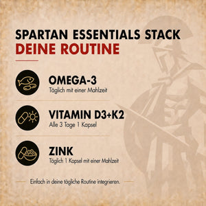 Phalanx Spartan Essentials: Omega-3 + Zink + Vitamin D3+K2