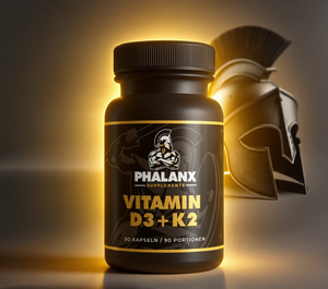 Vitamin D3+K2 für normale Funktion von Herz, Knochen, Immunsystem I Phalanx Supplements I 90 Liquid Kapseln